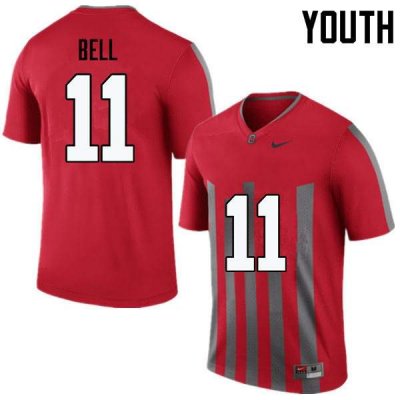 NCAA Ohio State Buckeyes Youth #11 Vonn Bell Throwback Nike Football College Jersey GWR4345JC